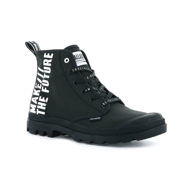 Dámské Boty Palladium Pampa Hi Future Černé | CZ QOY-50A